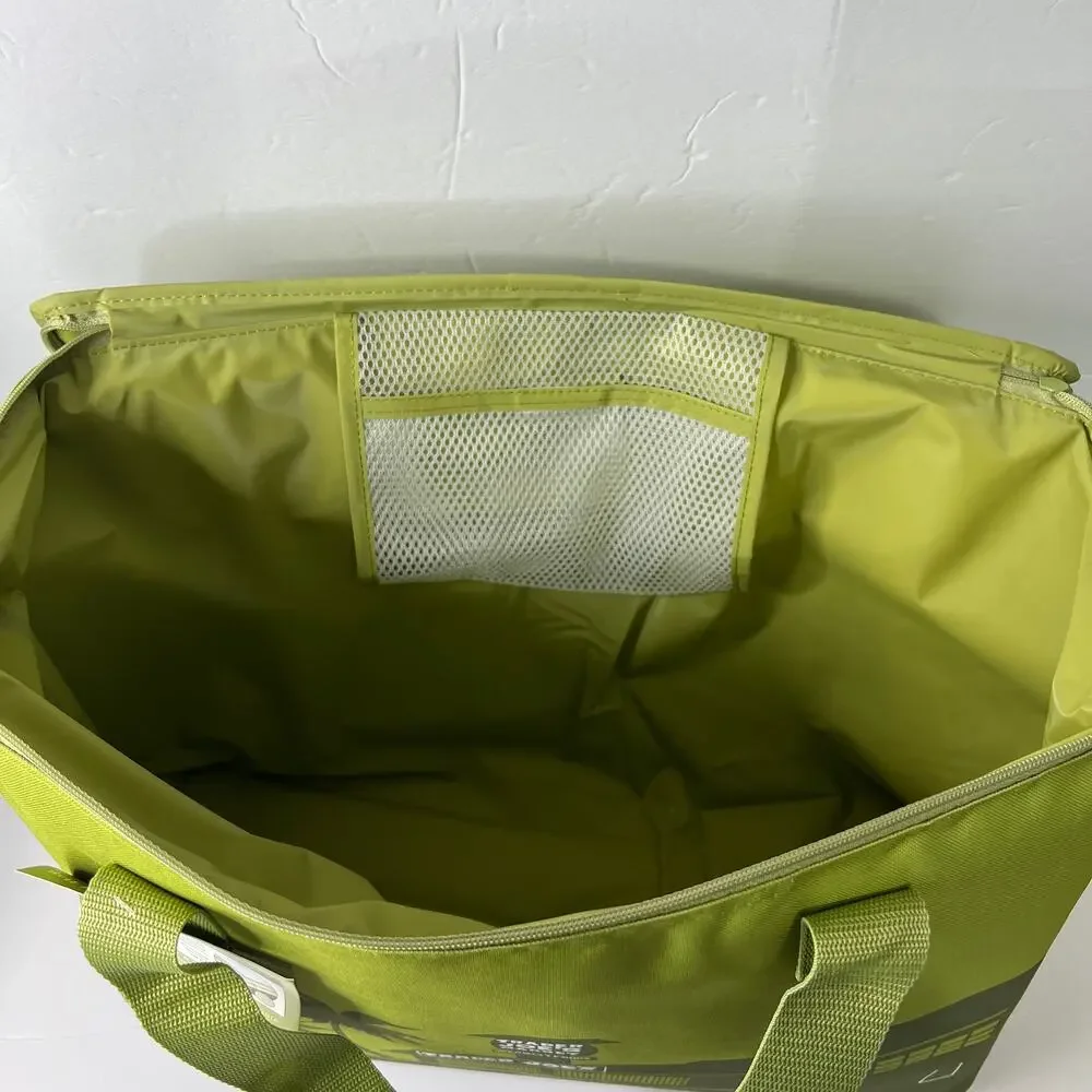 Trader Joe's Large Matcha Olive Green Insulated Cooler Tote bag